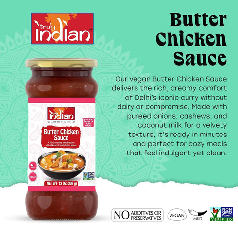 Truly Indian Butter Chicken Sauce | Authentic Traditional Indian Cooking Sauces | Made Fresh in India With Locally