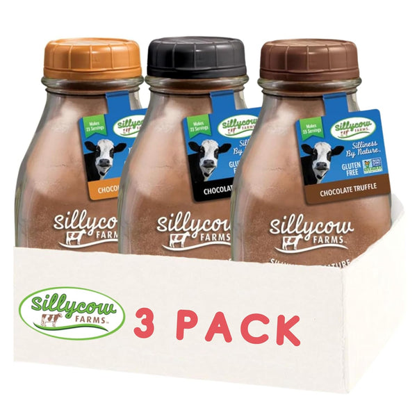 Sillycow Farms Hot Chocolate Variety Pack | Chocolate Chocolate, Chocolate Truffle, Chocolate