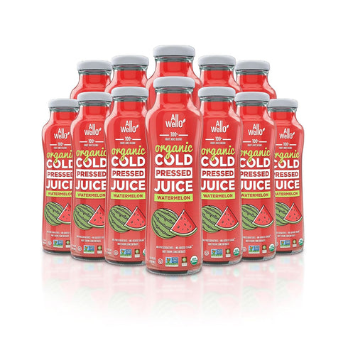 AllWellO Organic Cold Pressed Juice Drinks with Real Fruits and Vegetables Gluten
