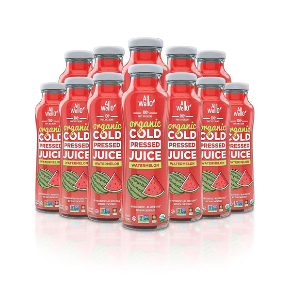 AllWellO Organic Cold Pressed Juice Drinks with Real Fruits and Vegetables Gluten