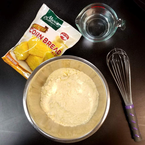 Multipack (Pack 3) Marie Calendar Corn Bread Mix, Honey Butter, Just Add Water, Mix, and Bake.