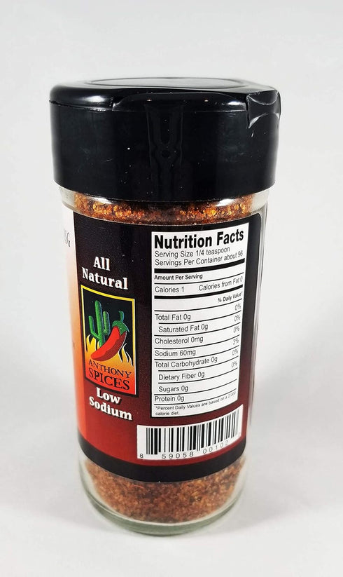 Anthony Spices Arizona Chipotle Chile Pepper Seasoning in Glass Shaker Bottle