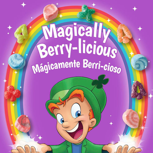 Lucky Charms Berry Swirl Breakfast Cereal with Marshmallows, Whole Grain Kids Breakfast Cereal, 10.9 oz