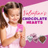 2 Lbs 100 Valentine's Day Milk Chocolate Hearts, Bulk, Individually Wrapped Pink and Silver Hearts, Extra Creamy Heart