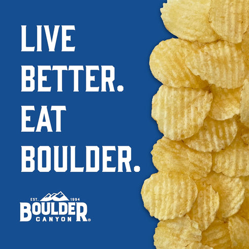 Pack, 18 Count (1 oz Boulder Canyon Avocado Oil Kettle Style Potato Chips Variety - Gluten-Free, Non-GMO, Hickory