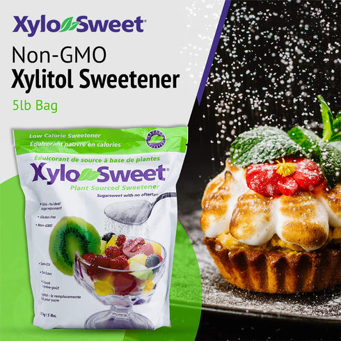 5 (Pack 1) Xlear XyloSweet Plant Sourced Xylitol Sweetener - Pure Natural Sugar Substitute, Granules, Non-GMO
