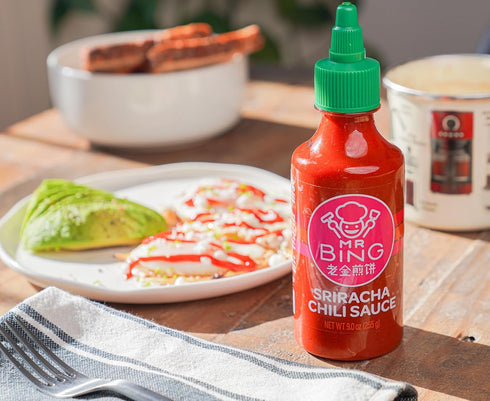 Mr. Bing Sriracha Chili Sauce, 18oz - Made with Thai Chilis, Perfect for Sauces and Marinades