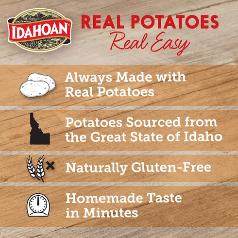100% 4 4 (Pack 12) Idahoan Mashed Potatoes Seasoned with Hidden Valley Original Ranch, Naturally Gluten-Free, Real