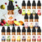 Food Flavoring Oil - 16 Liquid Lip Gloss Concentrated Flavoring Oils for Baking, Cooking, Drinks, 0.25 Fl Oz