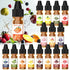 Food Flavoring Oil - 16 Liquid Lip Gloss Concentrated Flavoring Oils for Baking, Cooking, Drinks, 0.25 Fl Oz