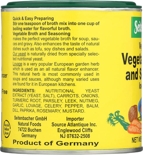 Seitenbacher 5 oz. Vegetable Broth and Seasoning - can