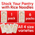 16 Pack 4 Rice Stick Noodles for Pho, Stir Fry, Pad Thai, Chow Fun, Ounce Each