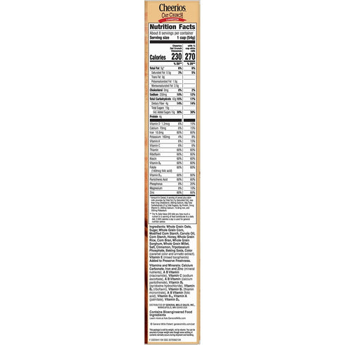 15.2 oz Cheerios Cinnamon Oat Crunch Breakfast Cereal