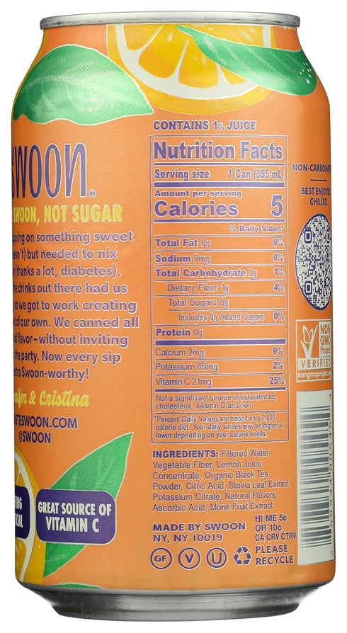 12 Oz Swoon, Lemonade Half Half Zero Sugar, Fl