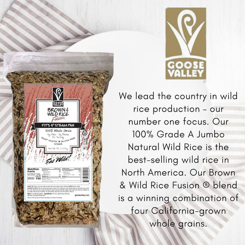 GOOSE VALLEY 5 lb, 2.27 (Pack 1) Brown & Wild Rice Fusion, kg