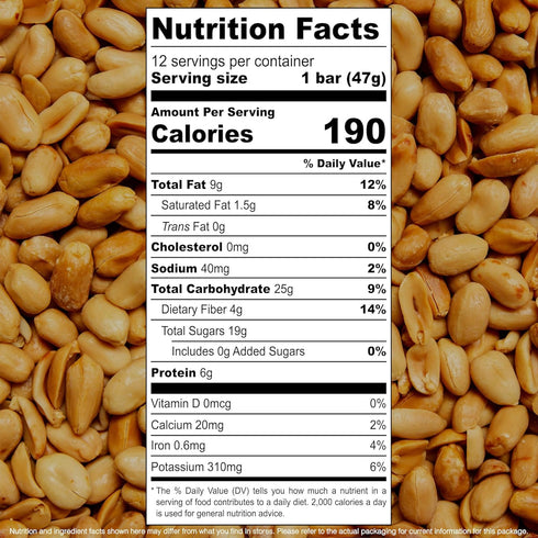 (Pack 12) JONESBAR Organic Plant Based Protein Bars | Peanut Butter | Fruit & Nut Bar, Kosher, Gluten Free, Breakfast