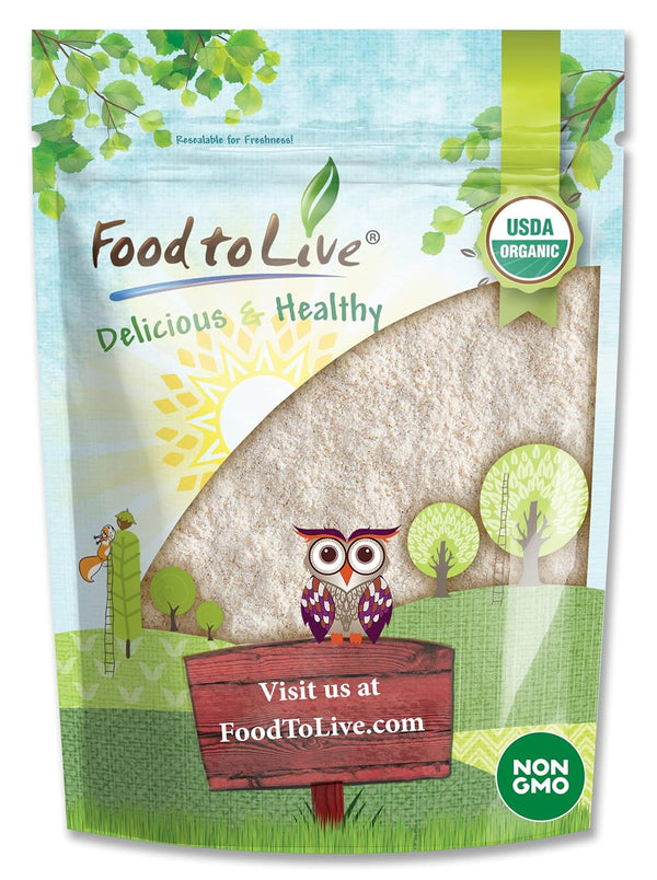 Food to Live Organic Fava Bean Flour, 5 Pounds Non-GMO, Finely Ground,
