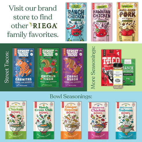 Riega Organic Taco Seasoning, 0.9 Ounce (Pack of 8), Perfect Tex Mex Spice Mix