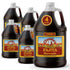 (Pack 4, 64oz) Claude's Authentic Fajita Marinade of - Real Hickory Smoke, Red Chili Fajitas Sauce for Steak, Chicken