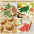 Wayin 6oz Christmas Edible Sanding Sugar Sprinkles, Coarse Sparkling Sugar with Red, Green, Gold, White, Perfect
