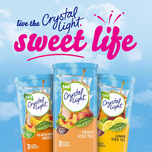 72 Packets, 1.5 oz Crystal Light Drink Mix, Pitcher for Flavorful Hydration and Shareable Refreshment, Artificially