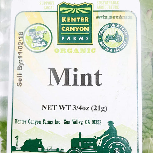 Fresh Produce 0.75 Herb Mint Organic, Ounce