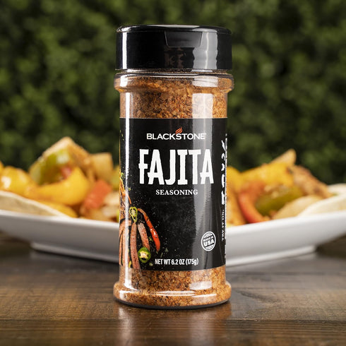 Blackstone 4230 Fajita Powder, 6.2 oz, Authentic Mexican Taste for Veggies, Chicken, Beef, Poultry, Steaks, Fries