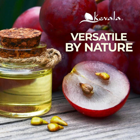 64 oz Kevala Grapeseed Oil - Nutritious Oil Great for Cooking and Beauty, Made with Carefully Selected Grapes, Perfect