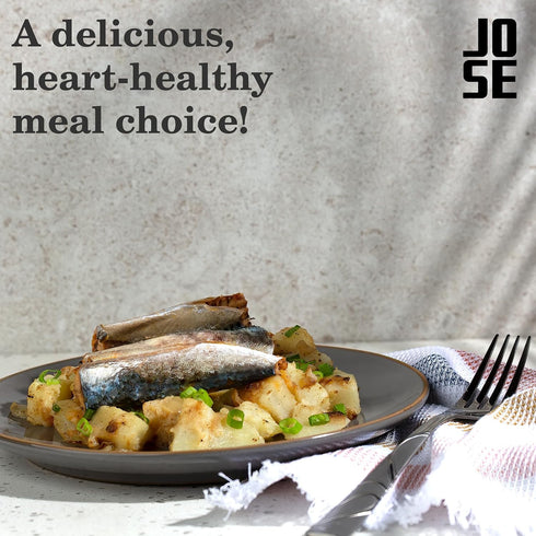 3, 120g Pack 3 Canned Spiced Small Mackerel in Olive Oil by Jose Gourmet, Wild Caught Portuguese Mackerel, Tinned Fish