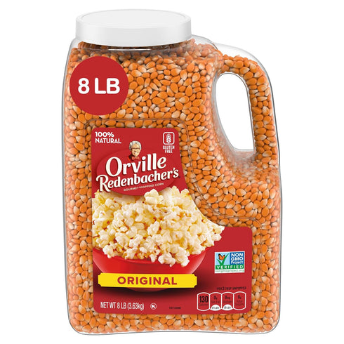 Orville Redenbacher's Gourmet Popcorn Kernels, Original Yellow, 4g Fiber Per Serving, 8