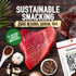 2 3's, Kaimana Ahi Tuna Jerky Garlic Pepper Ounce - Soft and Tasty - Premium Fish Jerky Made in the USA. High in Omega