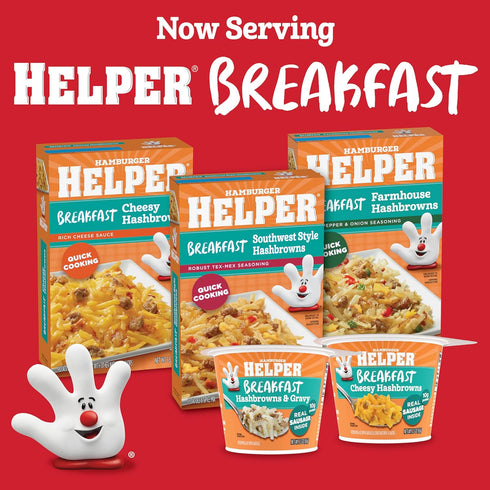 4 oz (Pack 2) Hamburger Helper BREAKFAST Southwest Style Hashbrowns