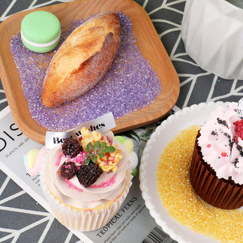 4.6 oz White Sanding Sugar Sprinkles, Edible Sparkling Sugar Crystals for Baking Topping, Cupcakes, Cookies, Ice Cream