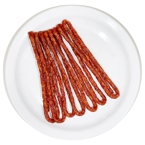 4.2 oz 120g (pack Dry Thin Kabanos, with Bacon and Pepper, Cooked, Smoked and Dried Pork Sausage, Polish Traditional