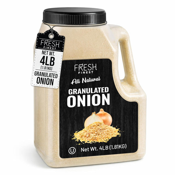 Fresh Finest Bulk Granulated Onion 4 LB - Premium Onion Powder -