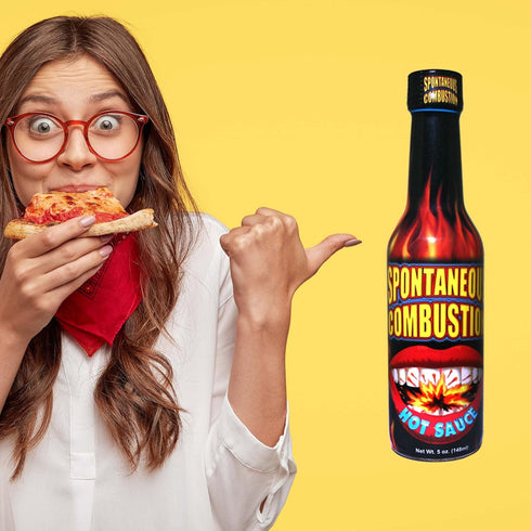 SPONTANEOUS COMBUSTION 5 oz Hot Sauce and Habanero Hot Sauce - Try if you dare! Perfect Gourmet Gift for the Hot Sauce
