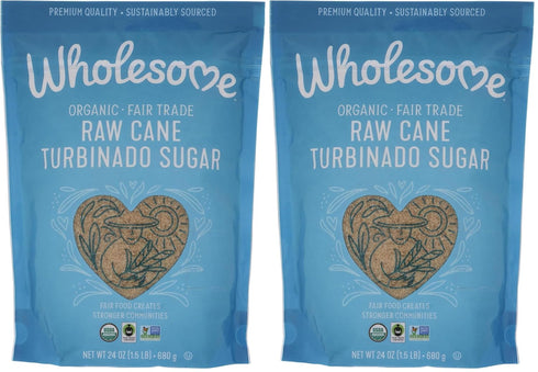 Wholesome Sweeteners, Granulated Amber Sugar, 1.5 lb (Pack of 2)