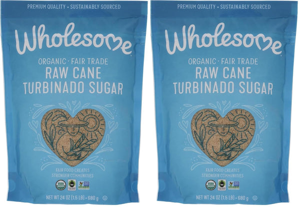 Wholesome Sweeteners, Granulated Amber Sugar, 1.5 lb (Pack of 2)