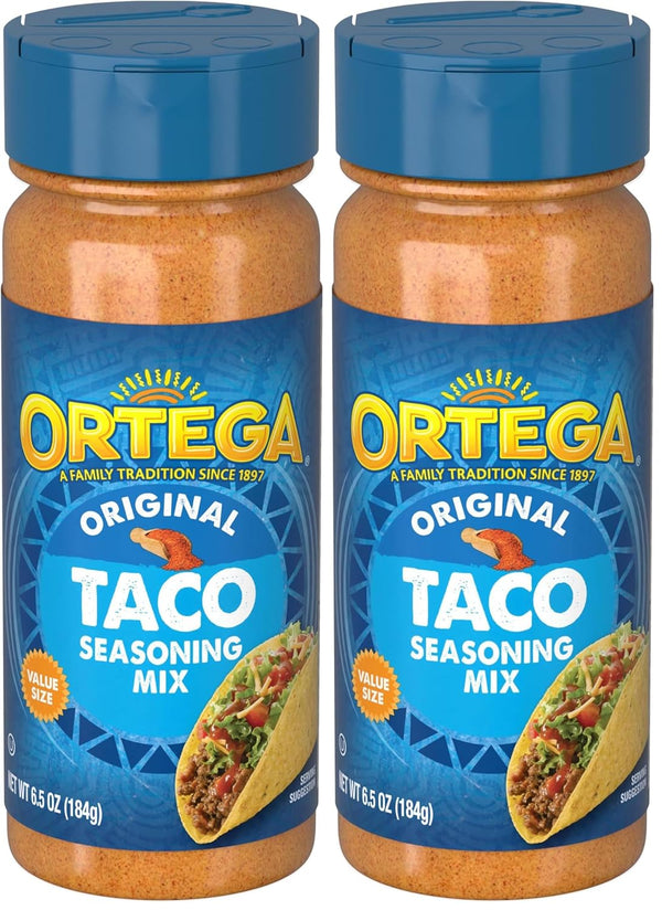 Ortega Seasoning Mix, Taco Seasoning, 6.5 Ounce (Pack of 2)