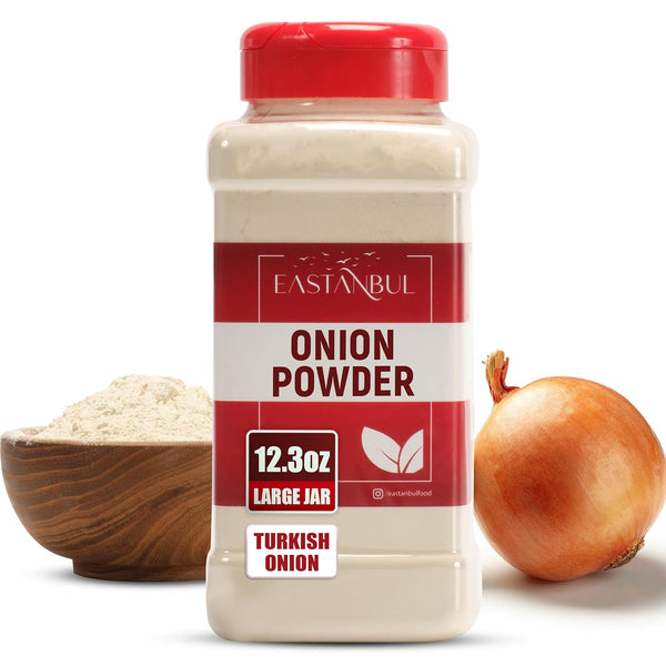 Eastanbul Onion Powder, 12.3oz, Premium Turkish White Onion Powder Seasoning, Mediterranean Seasoning