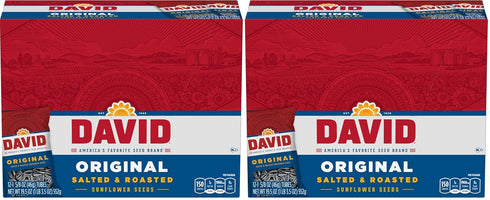 DAVID Sunflower Seeds, Original Flavor, 1.625 oz. (Pack of 24)