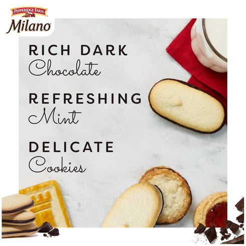 10 Packs, 2 Pack Pepperidge Farm Milano Cookies, Mint, Cookies per