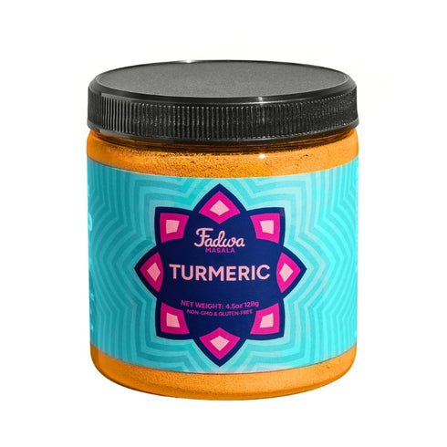 Fadwa Masala Turmeric Powder - 4.5 oz Jar, Authentic Desi Spices for