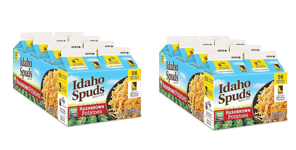 Idaho Spuds Premium Hashbrown Potatoes 4.2 oz, 8 Pack, Made from 100 Potatoes No