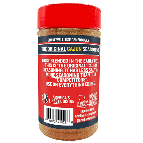 Original Cajun Seasoning - 8 oz, Authentic Louisiana Spice for Grilling and Cooking Fish, Chicken, Steak, Soup, Seafood