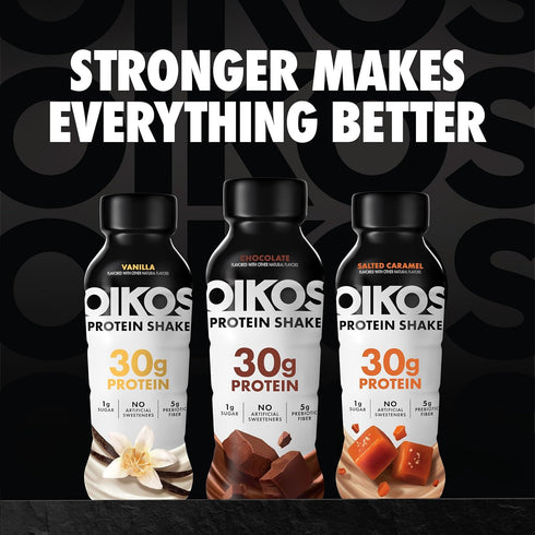 Pack, 30g 5g 12 oz (8 4 Oikos Protein Shake, Exclusive Variety High Protein Drinks, Shelf Stable, Ready to Drink