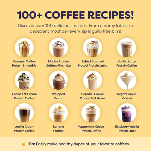 100% 80 20 Chocolate Peanut Butter Protein Iced Coffee - Premium Whey Protein & Instant Iced Coffees - Natural Cold