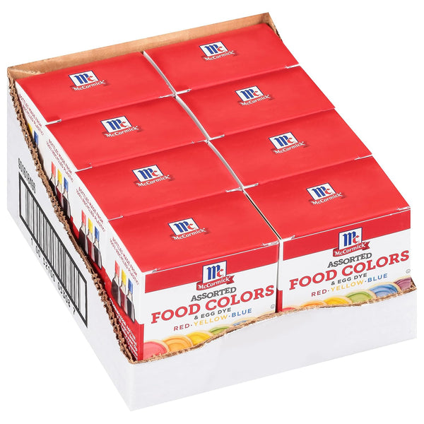 McCormick Assorted Food Colors & Egg Dye, Kosher, 1.5 Fluid Ounce (Pack