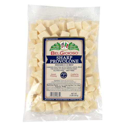2 Lb Belgioioso Sharp Provolone Cheese Cubes