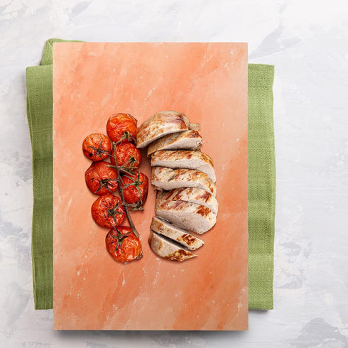 Onlyfire 8"x8"x1.5" Himalayan Salt Plate for Cooking, Grilling, Cutting, and Serving